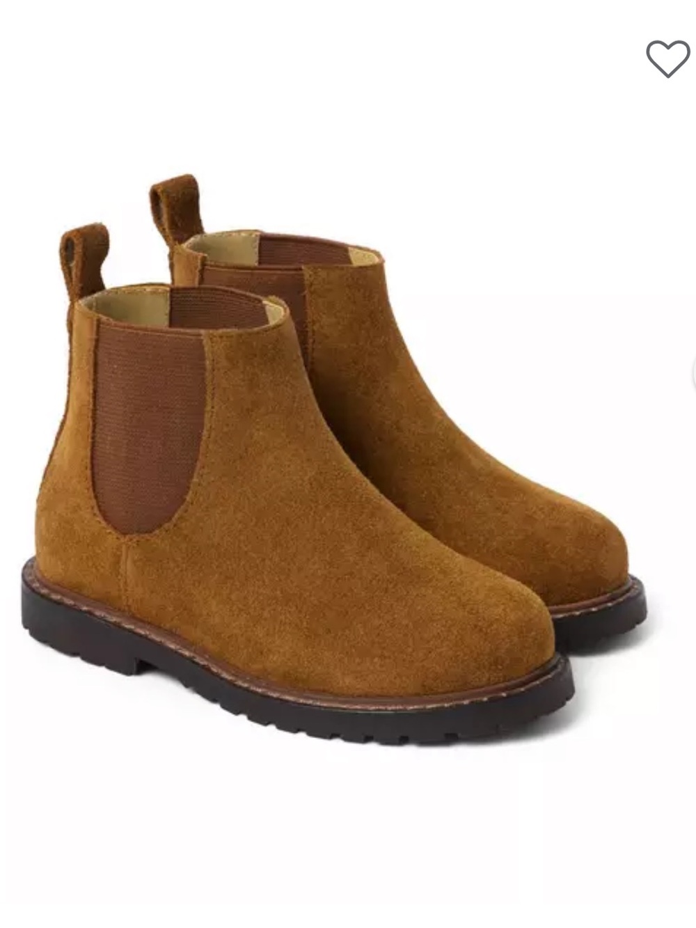 Janie and Jack Suede Chelsea Boot - Tan/Brown